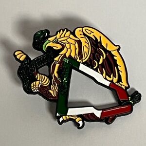 New Era Mexican Golden Eagle Frame Hat Pin Pins Hats Bag Fitted Mexico Flag